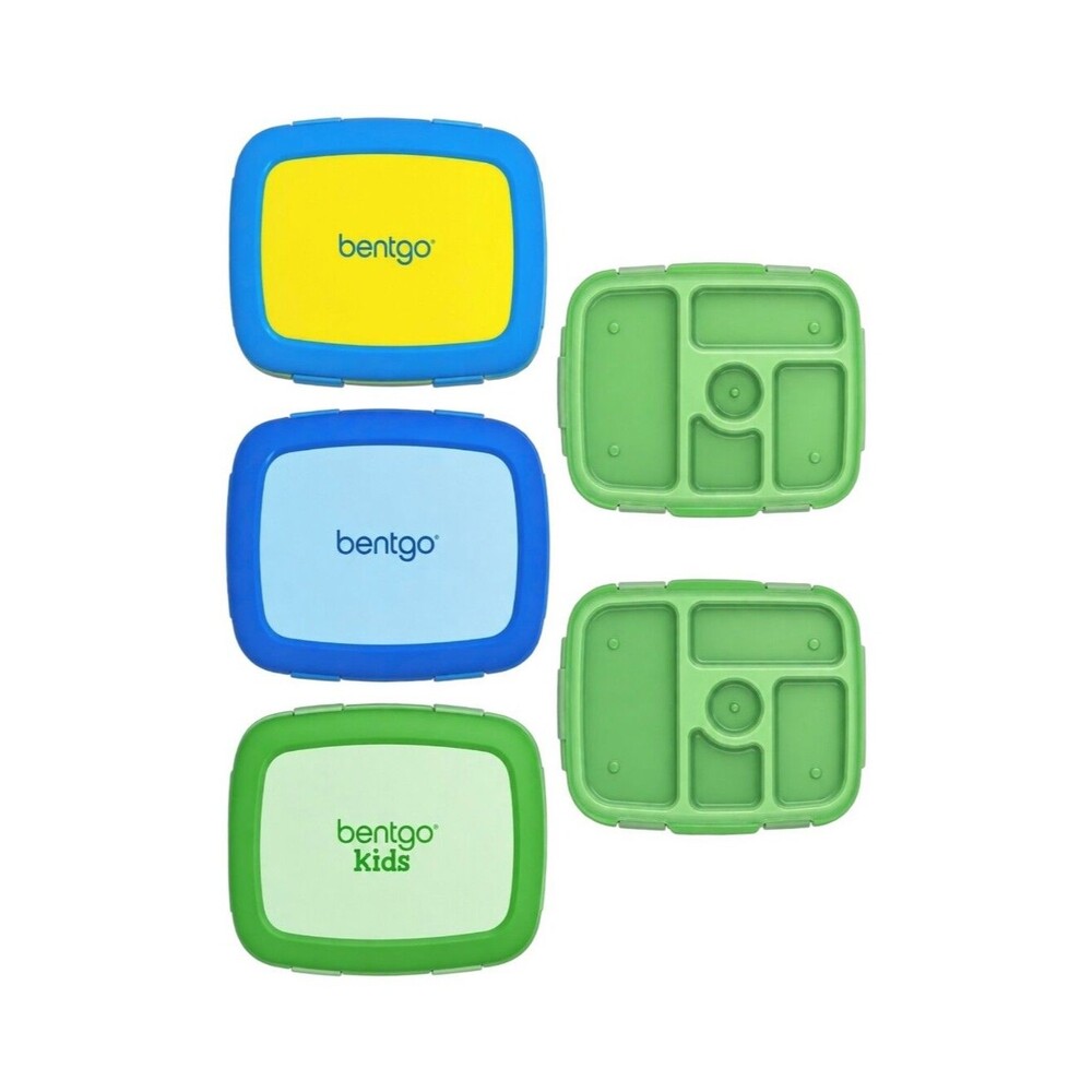 Bentgo Fresh Bento Lunch Box Blue Green Yellow Kids Back To School Elementary